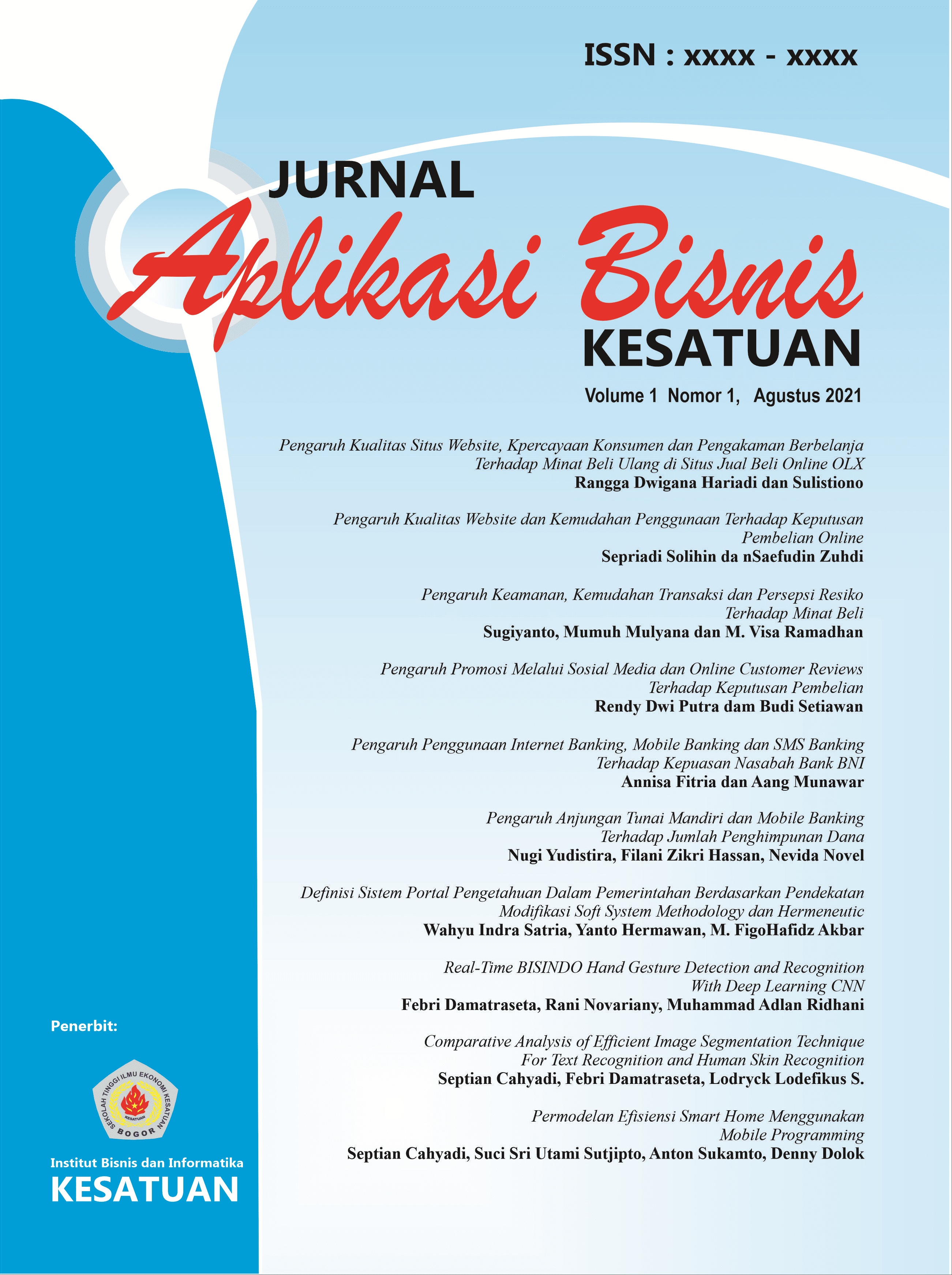 					View Vol. 5 No. 3 (2025): JABKES Edisi Desember 2025
				