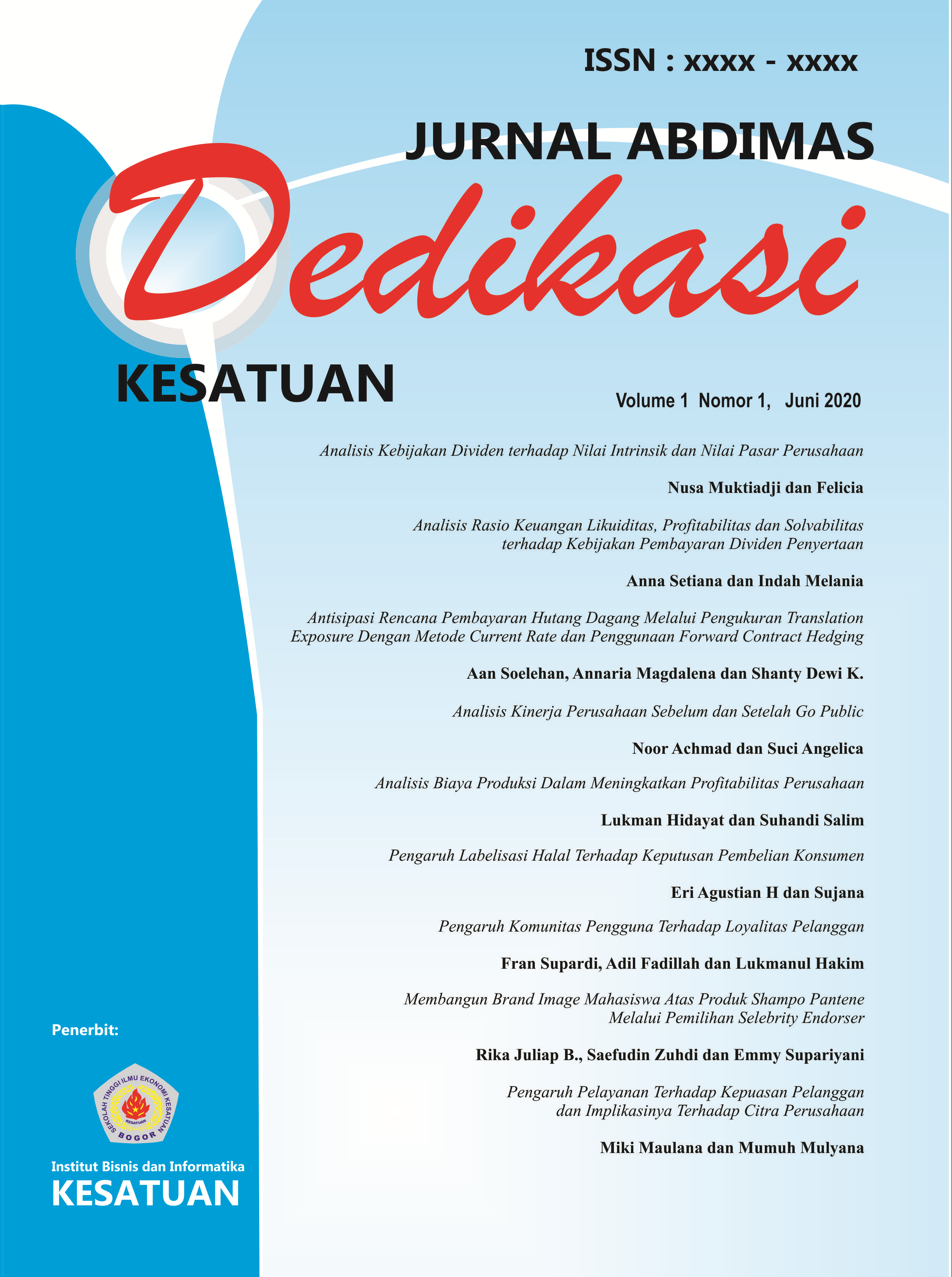 					View Vol. 7 No. 1 (2026): JADKES Edisi Januari 2026
				